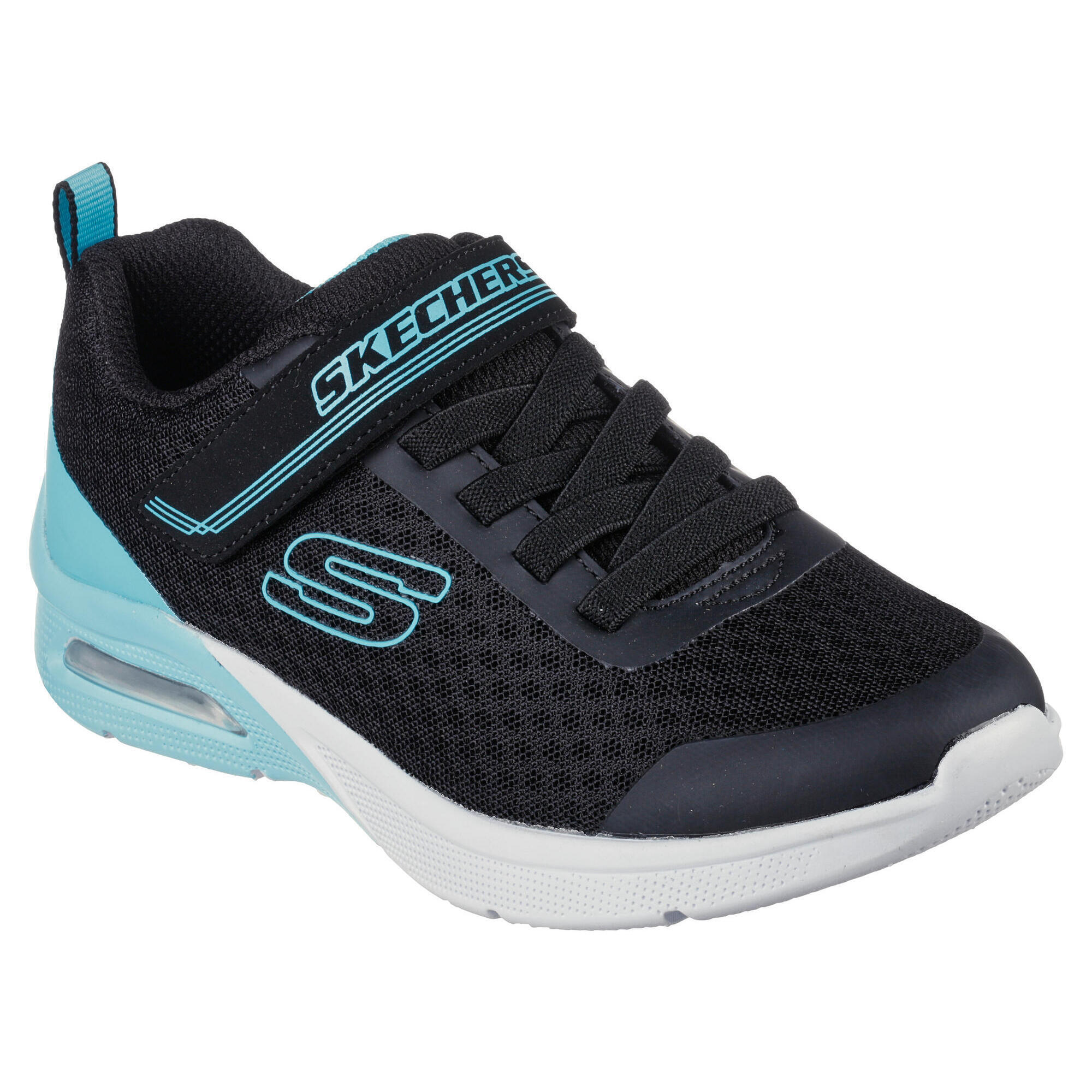 Scarpe sportive/da corsa Bambino MICROSPEC MAX EPIC BRIGHTS Nero / Turchese |  Skechers