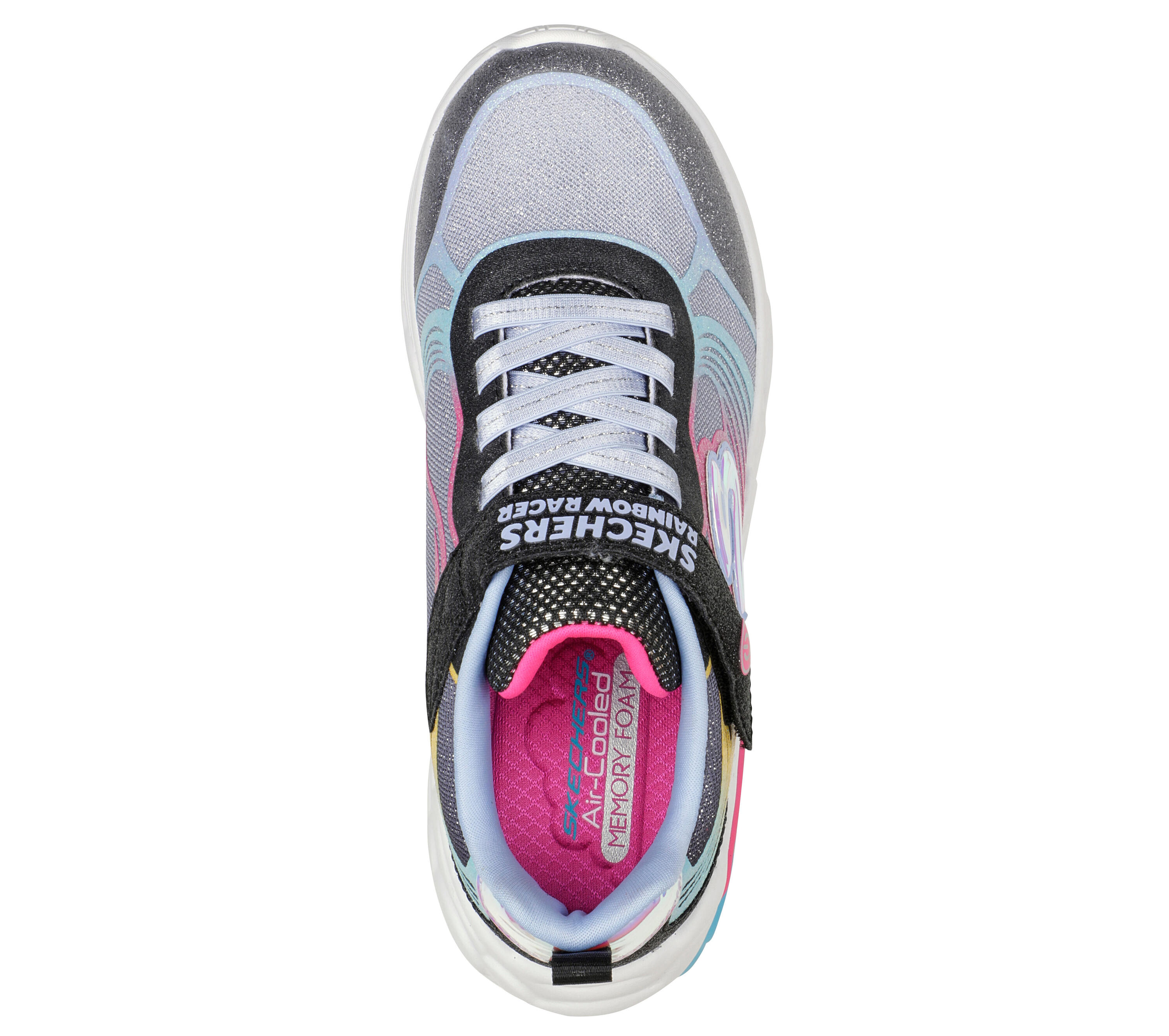 SKECHERS Kids RAINBOW RACER NOVA BLITZ Sneakers Zwart / Veelkleurig 2/7