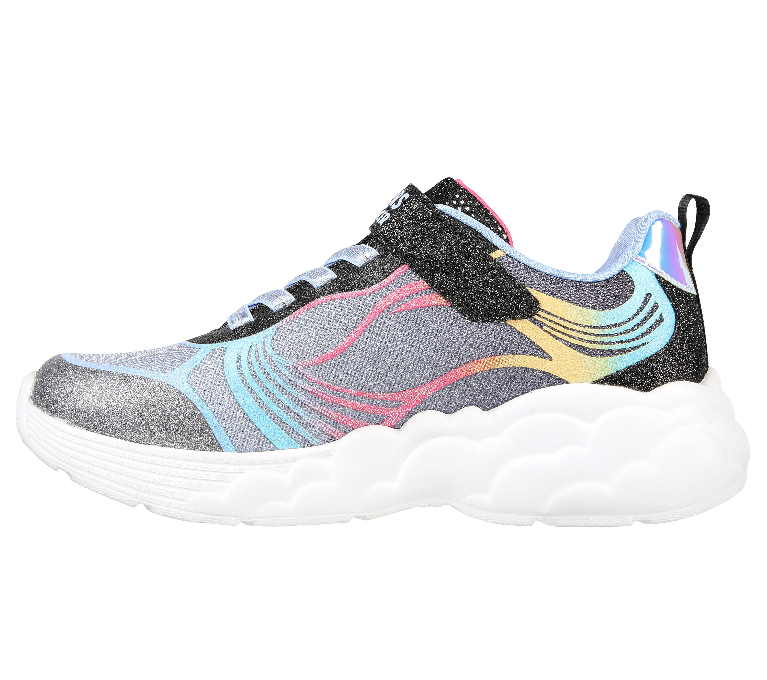 SKECHERS Kids RAINBOW RACER NOVA BLITZ Sneakers Zwart / Veelkleurig 4/7