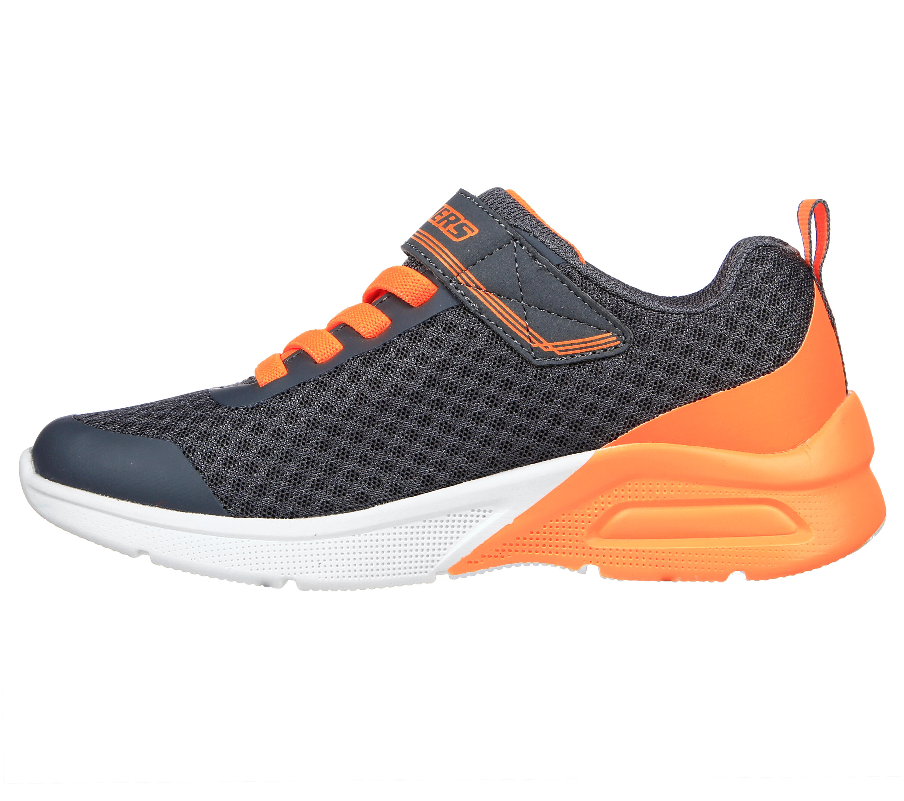SKECHERS Enfants MICROSPEC MAX GORVIX Sneakers Gris foncé / Orange 4/7