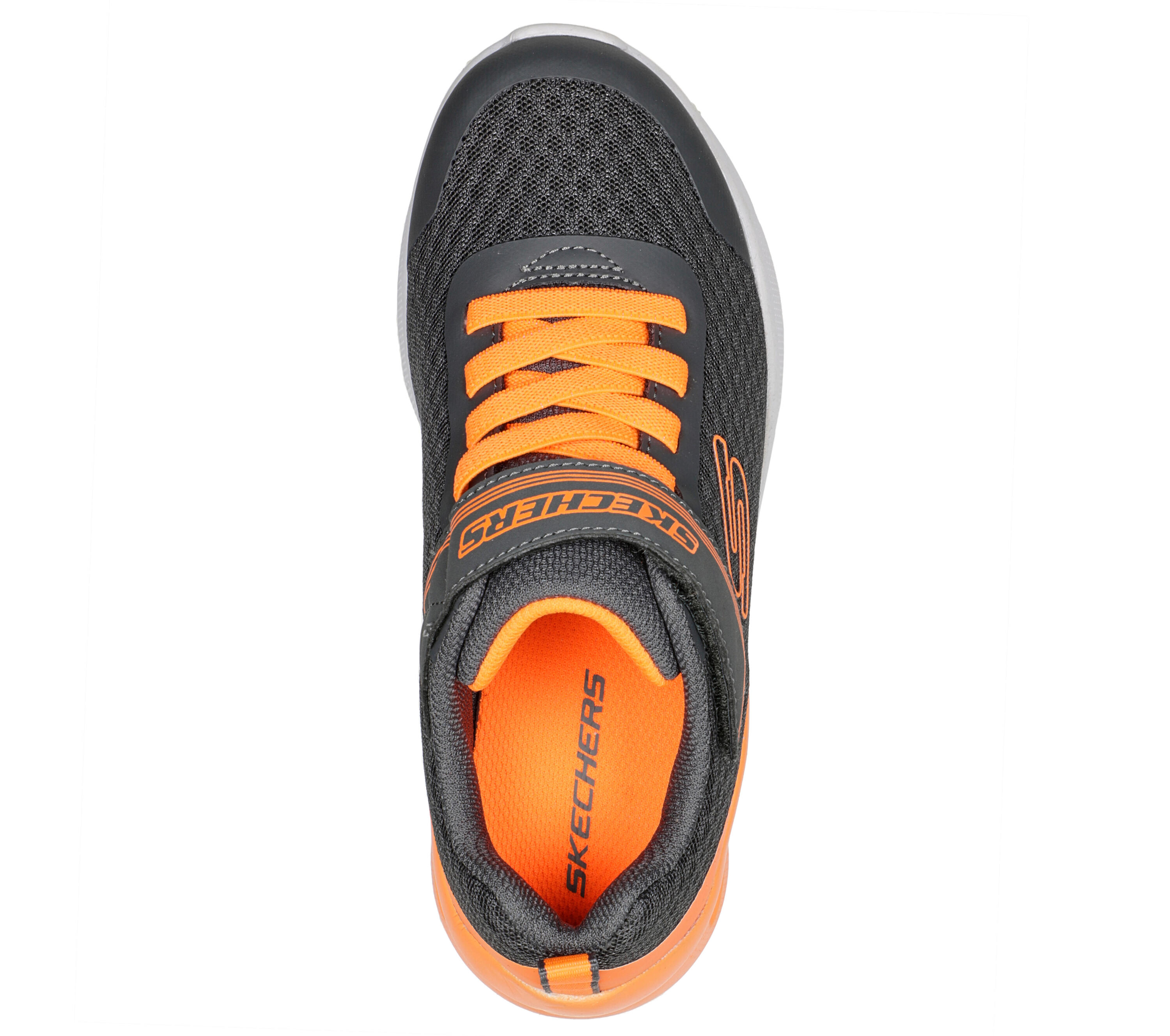 SKECHERS Enfants MICROSPEC MAX GORVIX Sneakers Gris foncé / Orange 2/7