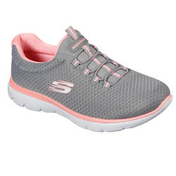 SKECHERS Femmes SUMMITS Sneakers Gris / Rose vif