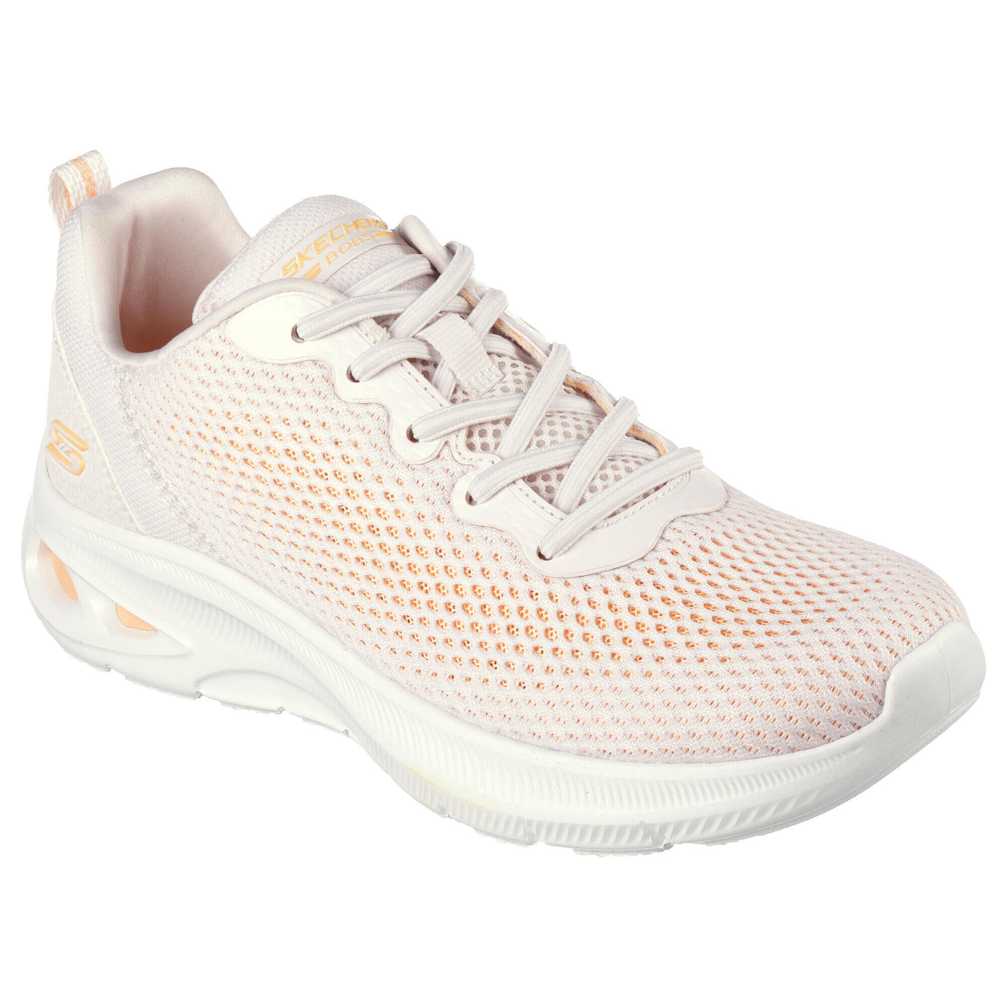 Skechers - Skechers Femmes Bobs Unity Hint Of Color Sneakers Beige / Orange - Baskets - Beige|orange - 35,5 - Decathlon