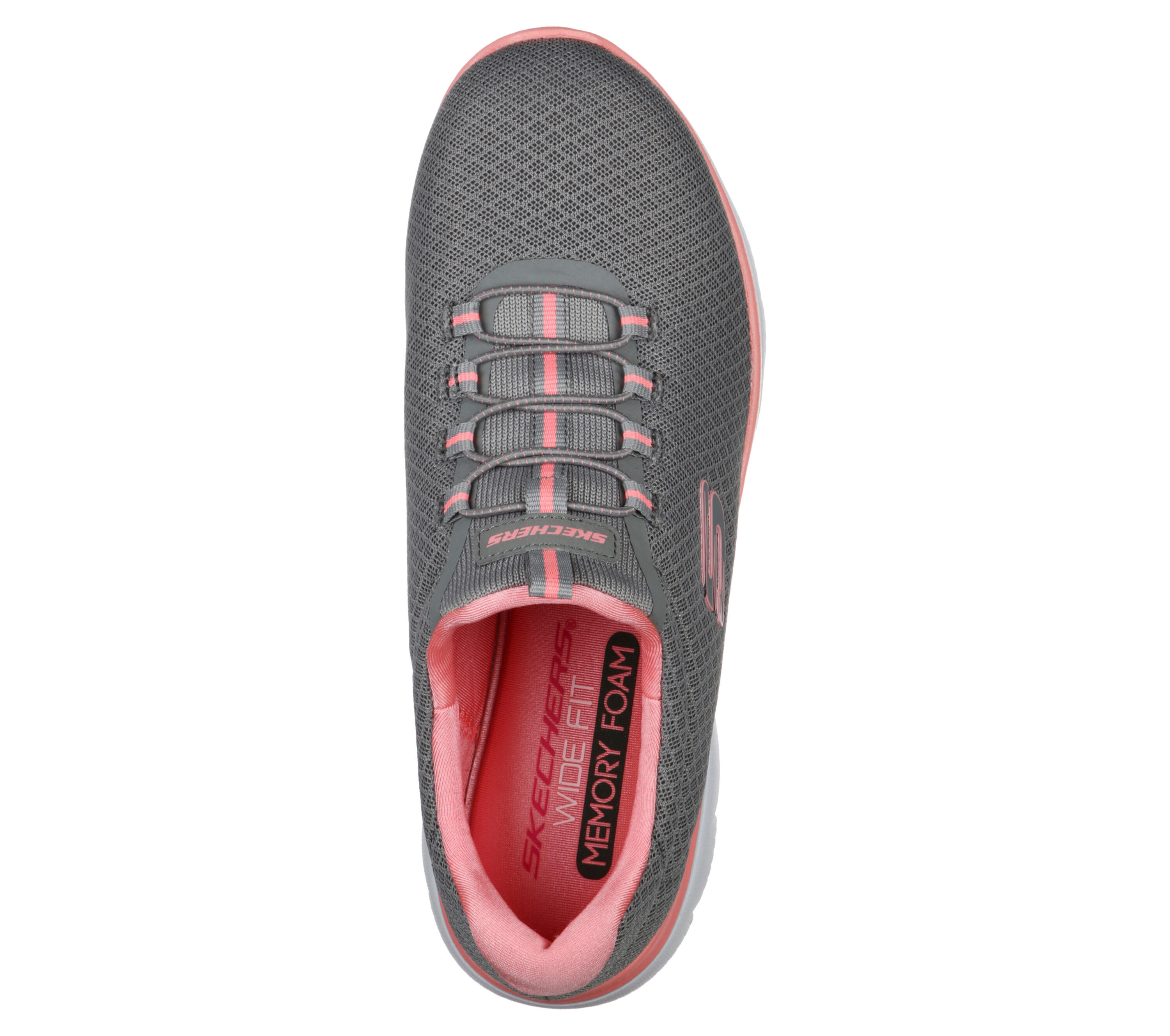 SKECHERS Femmes SUMMITS Sneakers Gris / Rose vif 2/5