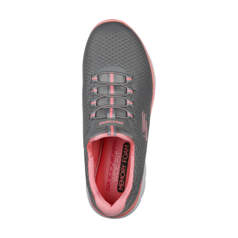 SKECHERS Women SUMMITS Sneakers Gris / Rose vif