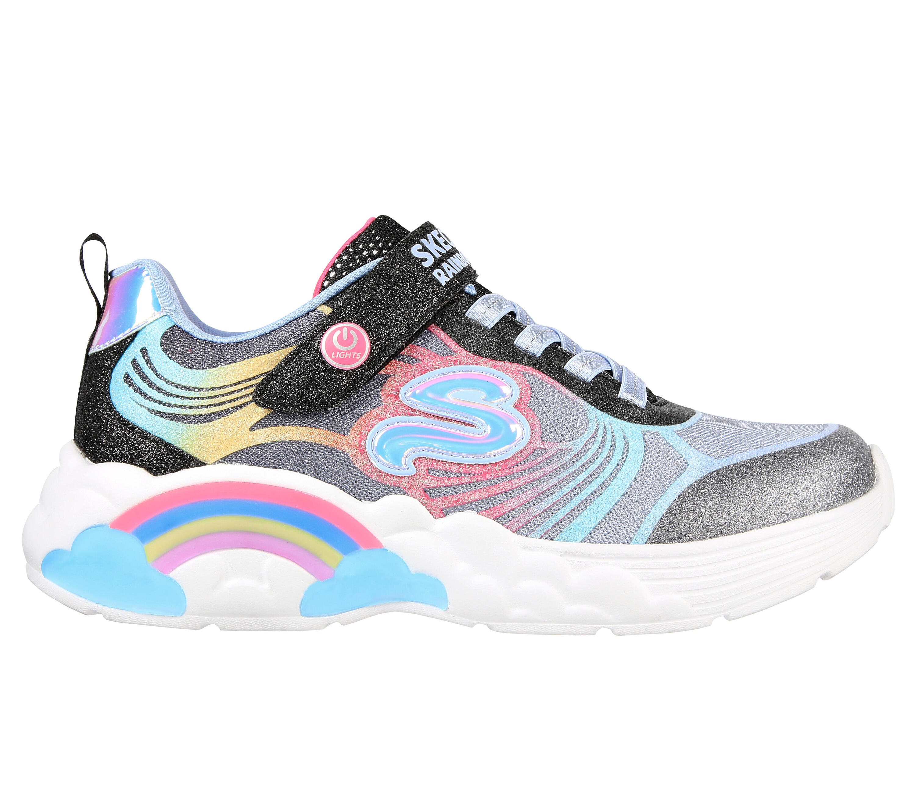 SKECHERS Kids RAINBOW RACER NOVA BLITZ Sneakers Zwart / Veelkleurig 5/7