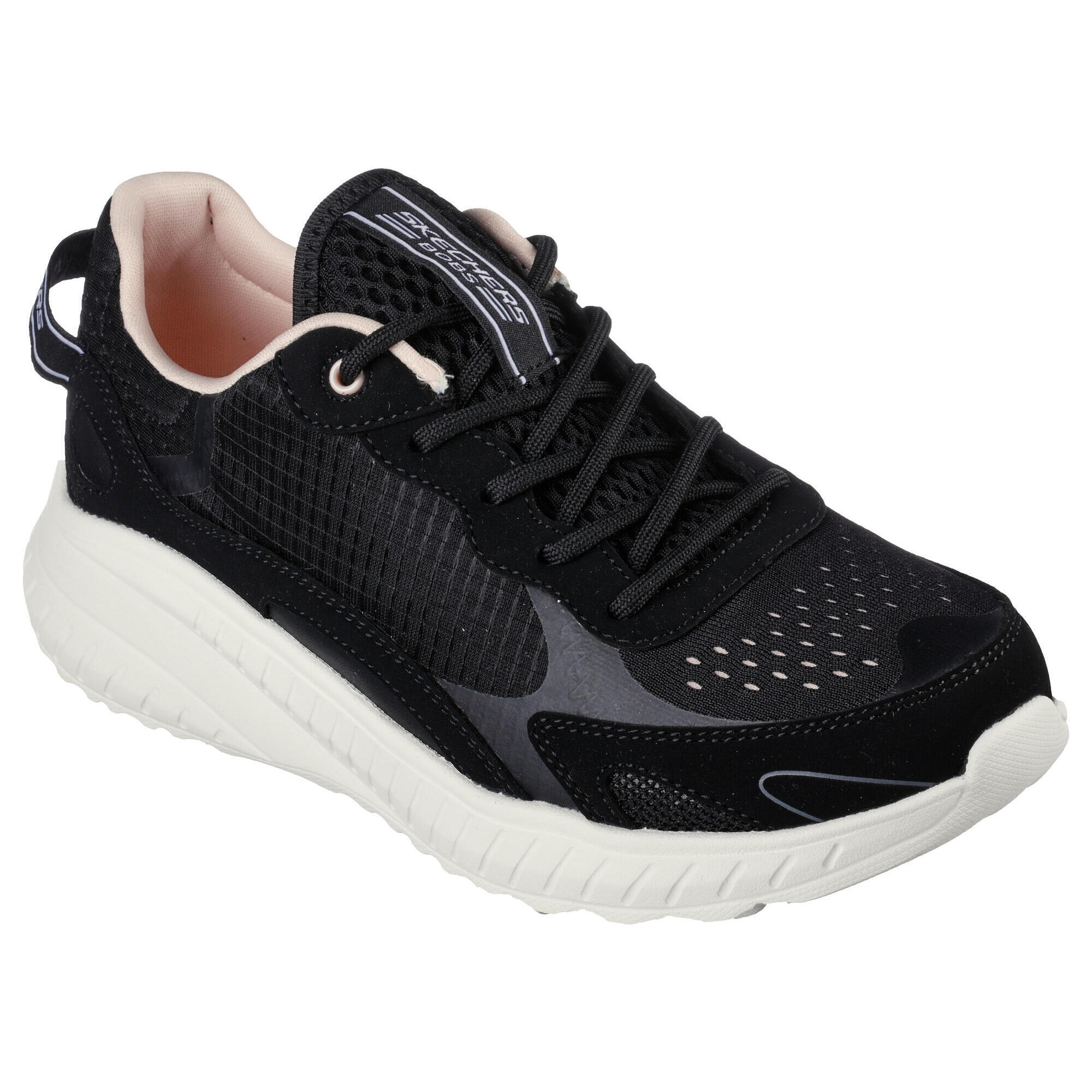 Skechers - Skechers Femmes Bobs Squad Chaos Find Solace Sneakers Noir / Rose Vif - Baskets - Noir|rose - 35 - Decathlon
