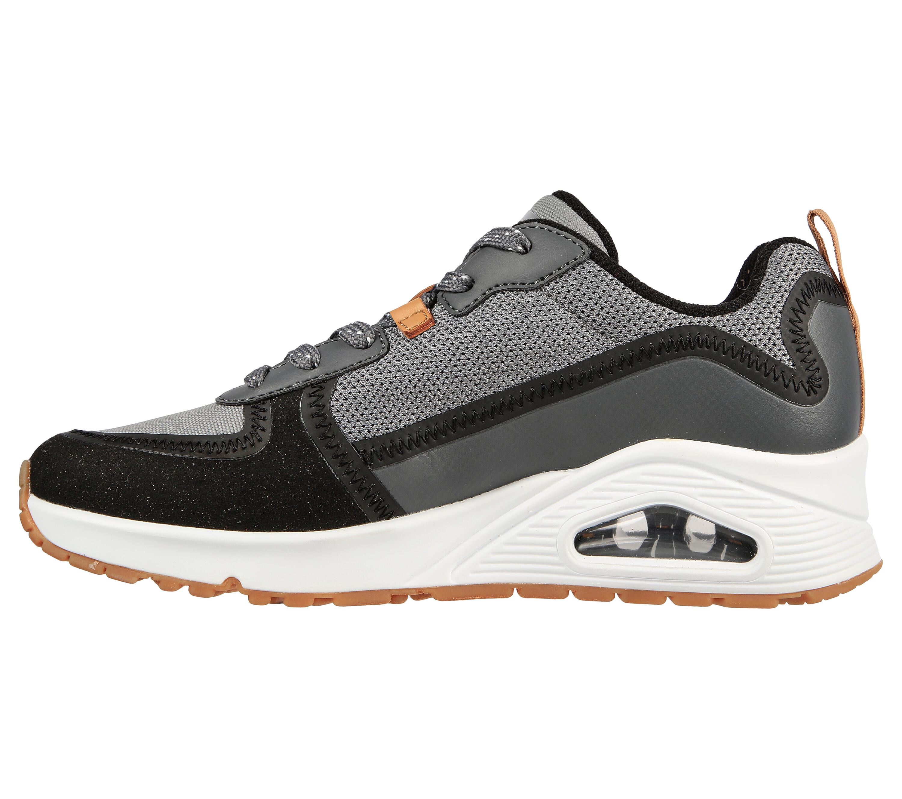 SKECHERS Femmes UNO LAYOVER Sneakers Noir / Gris 4/5