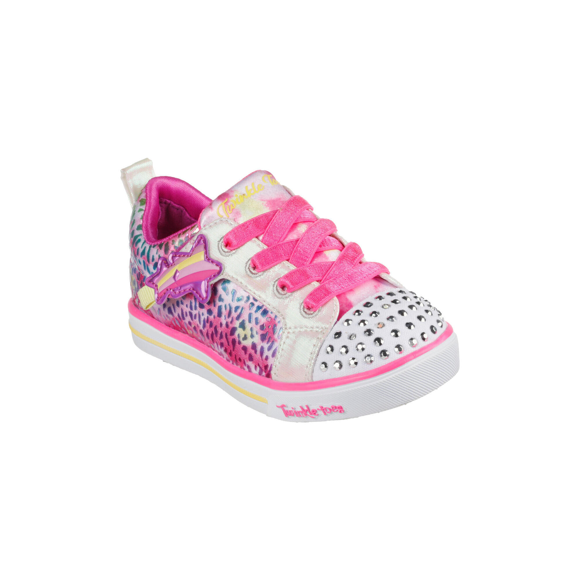 Skechers - Skechers Enfants Sparkle Lite Galactic Shines Sneakers Rose Vif - Baskets - Rose - 23 - Decathlon