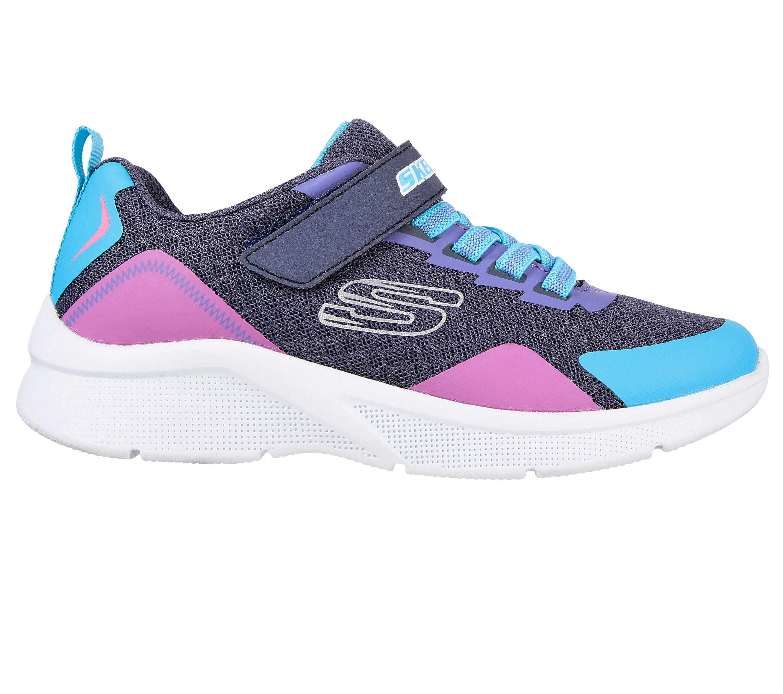 SKECHERS Enfants MICROSPEC BRIGHT RETROS Sneakers Gris foncé / Multicolore 5/5