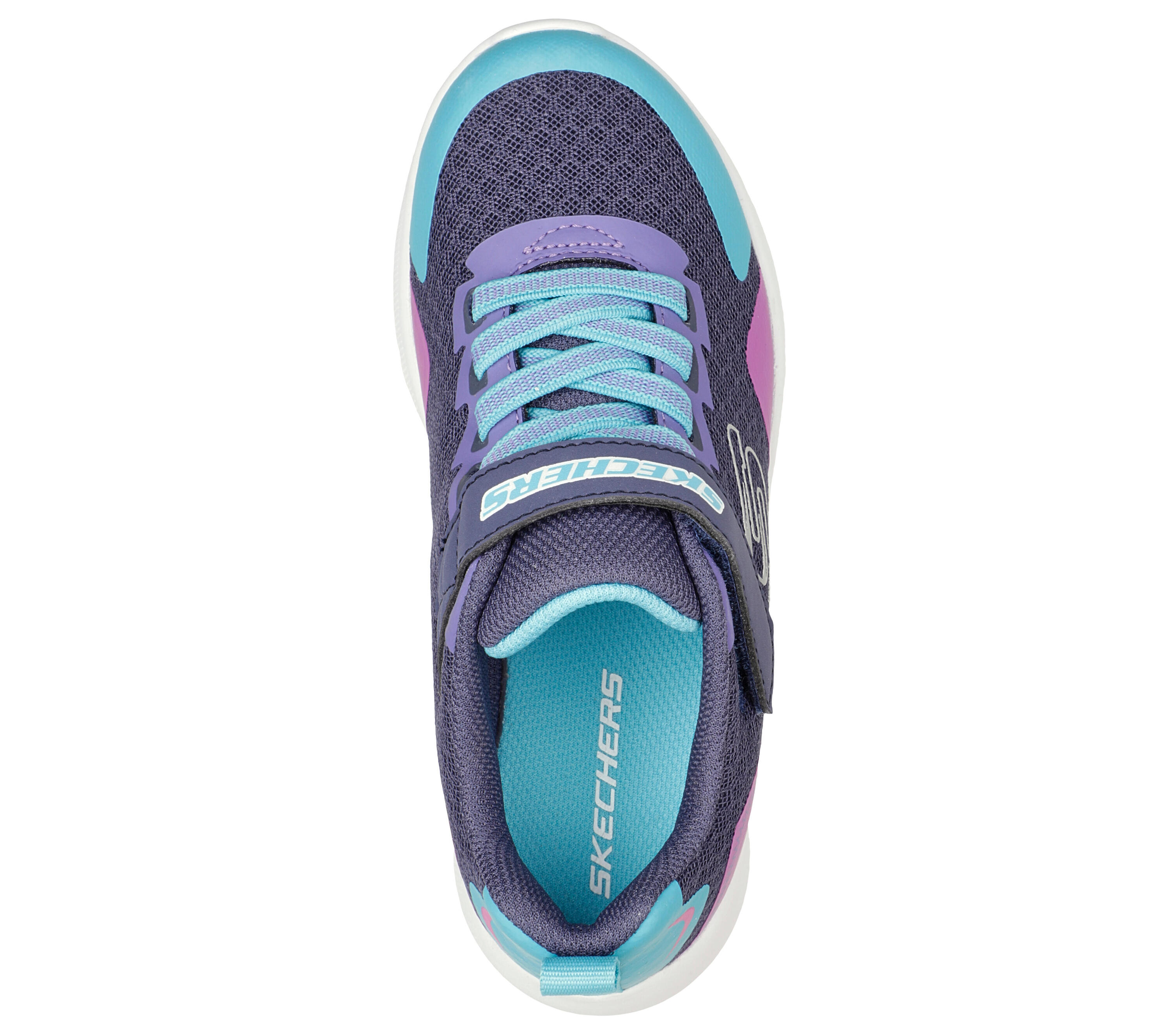 SKECHERS Enfants MICROSPEC BRIGHT RETROS Sneakers Gris foncé / Multicolore 2/5