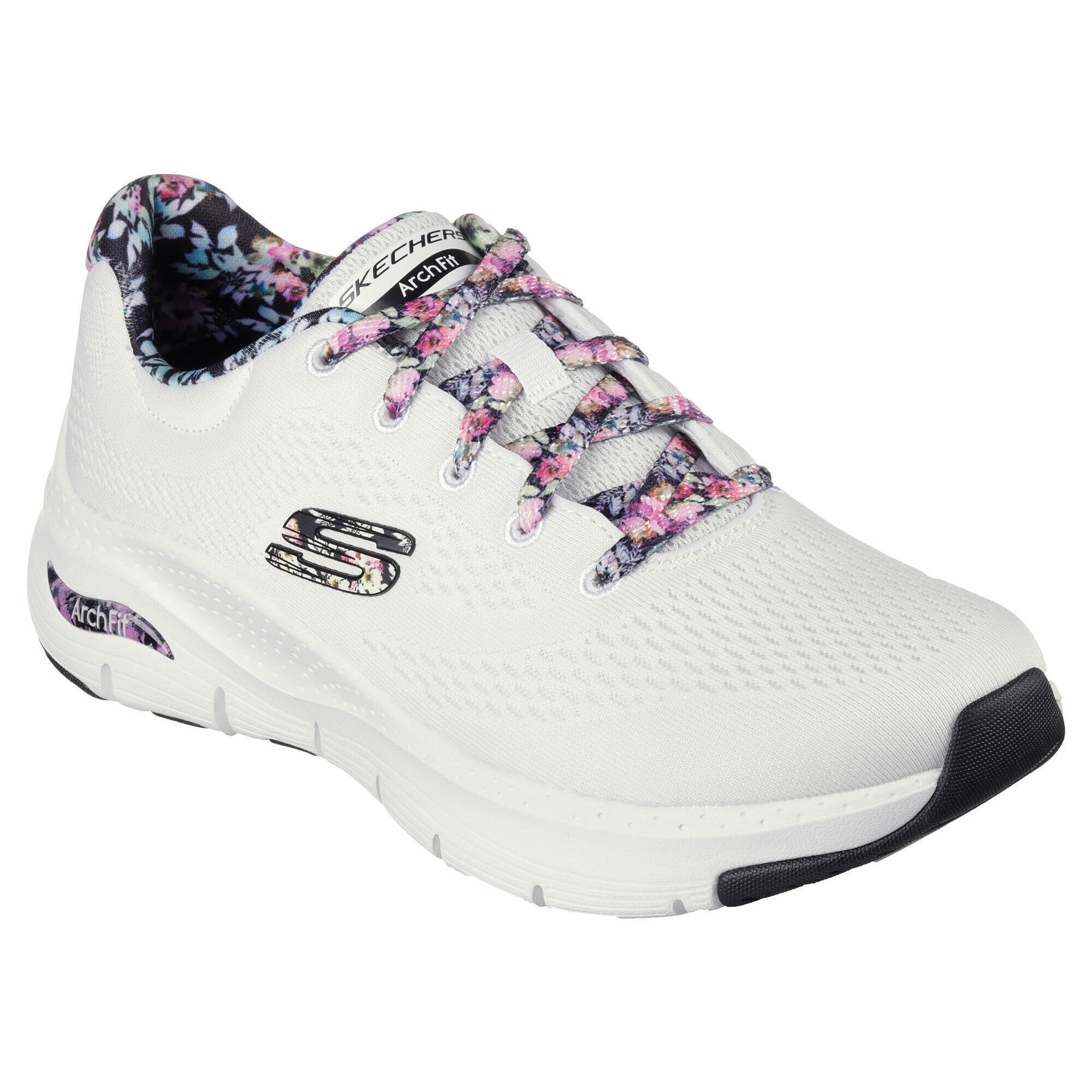 SKECHERS Sneakers Donna ARCH FIT FIRST BLOSSOM Bianco / Multicolore