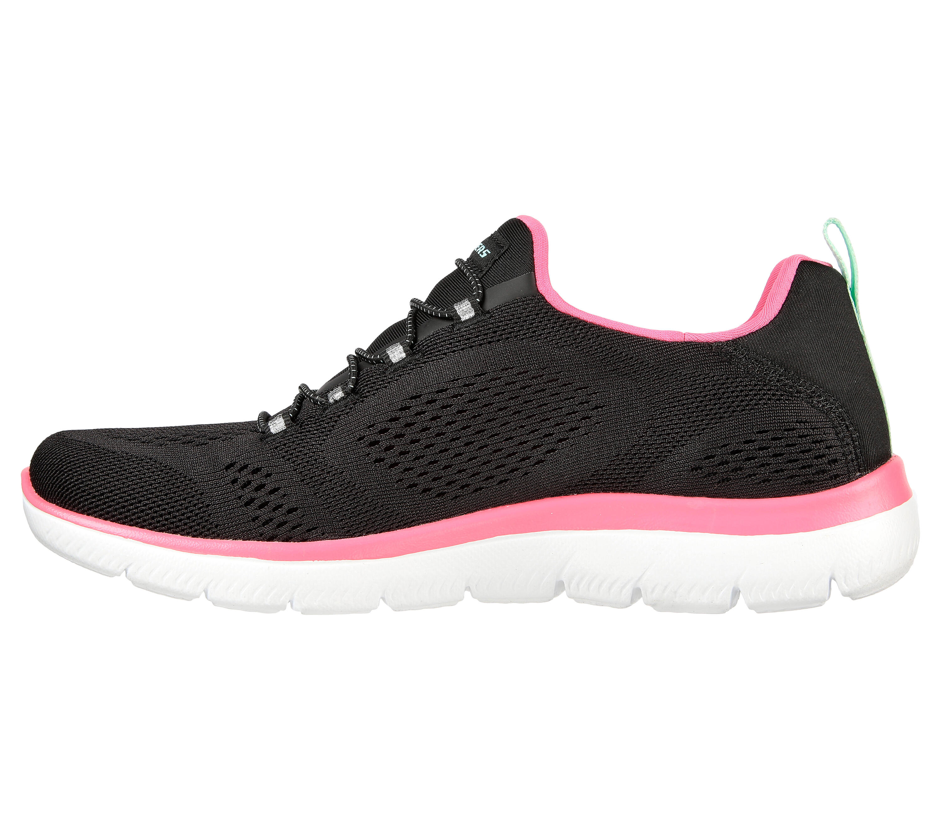 SKECHERS Femmes SUMMITS PERFECT VIEWS Sneakers Noir / Rose vif 4/5