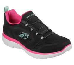 SKECHERS Femmes SUMMITS PERFECT VIEWS Sneakers Noir / Rose vif
