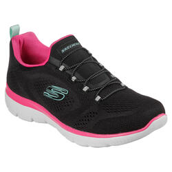 SKECHERS Femmes SUMMITS PERFECT VIEWS Sneakers Noir / Rose vif