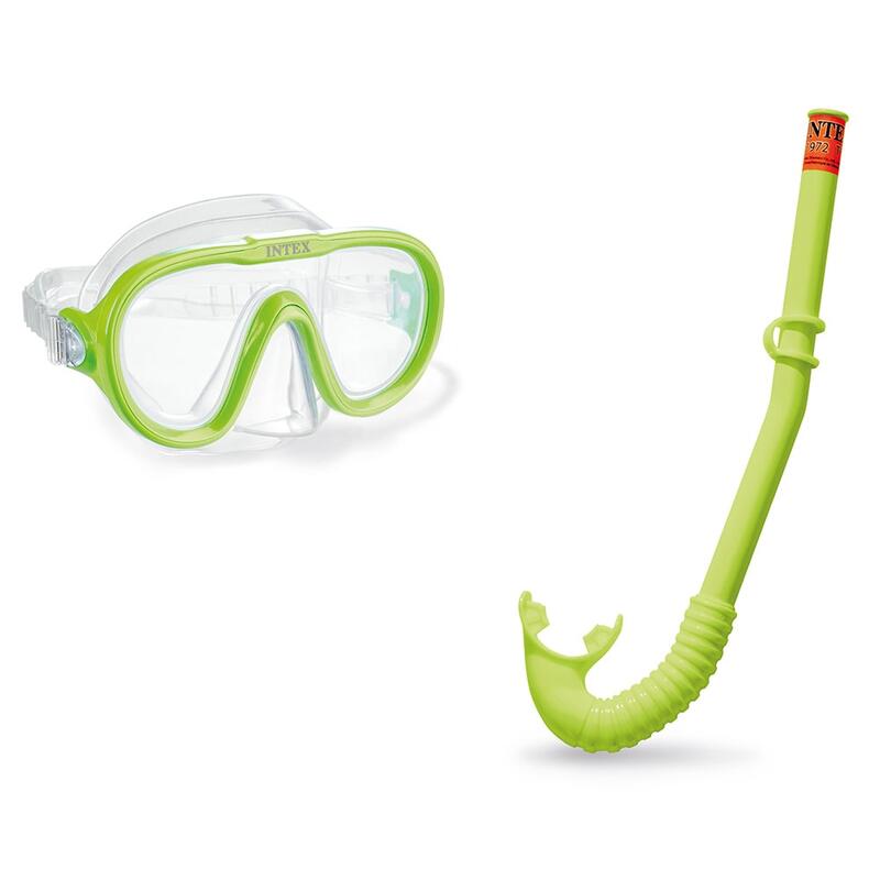 Adventurer Swim Mask & Snorkel Set (Aged 8+) - Green