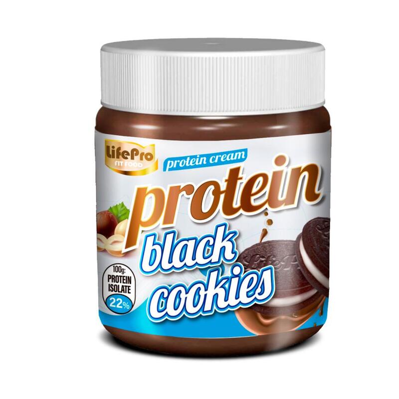 Natillas energéticas Life Pro Fit Food Protein Cream Black Cookies 250g