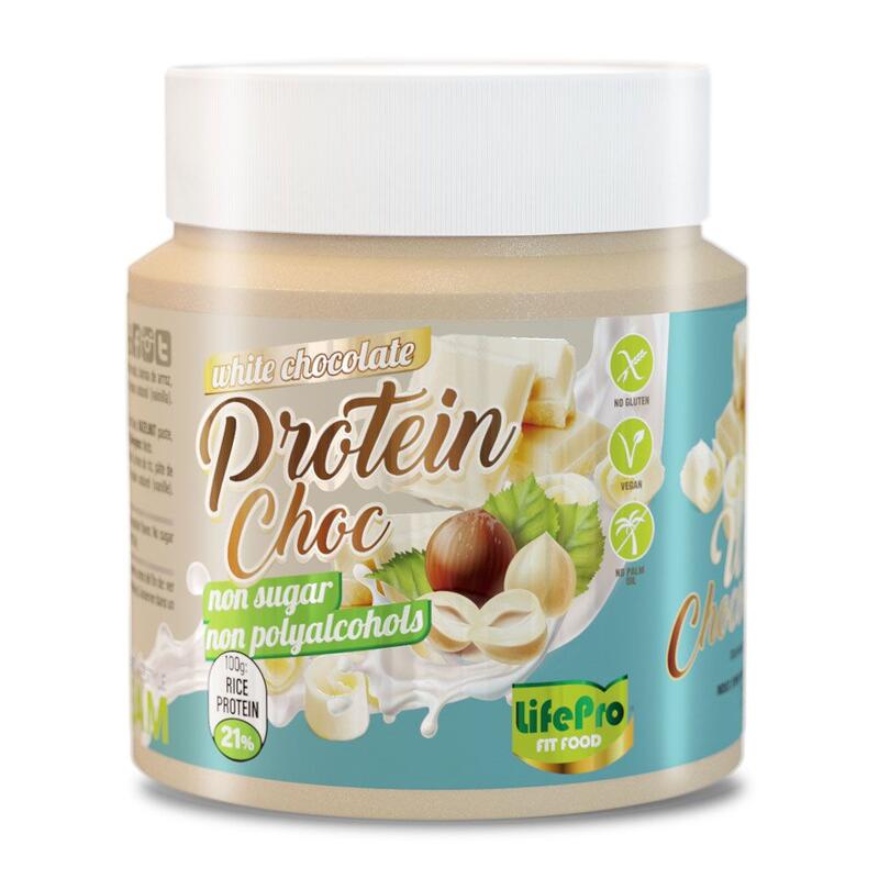 Natillas energéticas Life Pro Healthy Protein Cream White Chocolate 250g.