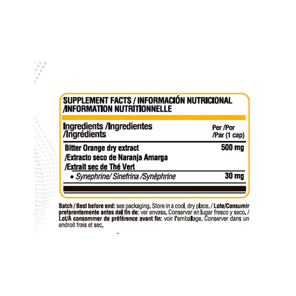 Quema grasas Life Pro Synephrine 30mg 90 VEGANCAPS Citrus Aurantium Extract 3/5