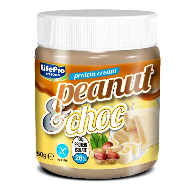 Natillas energéticas Life Pro Fit Food Protein Cream Peanut Choc 250g