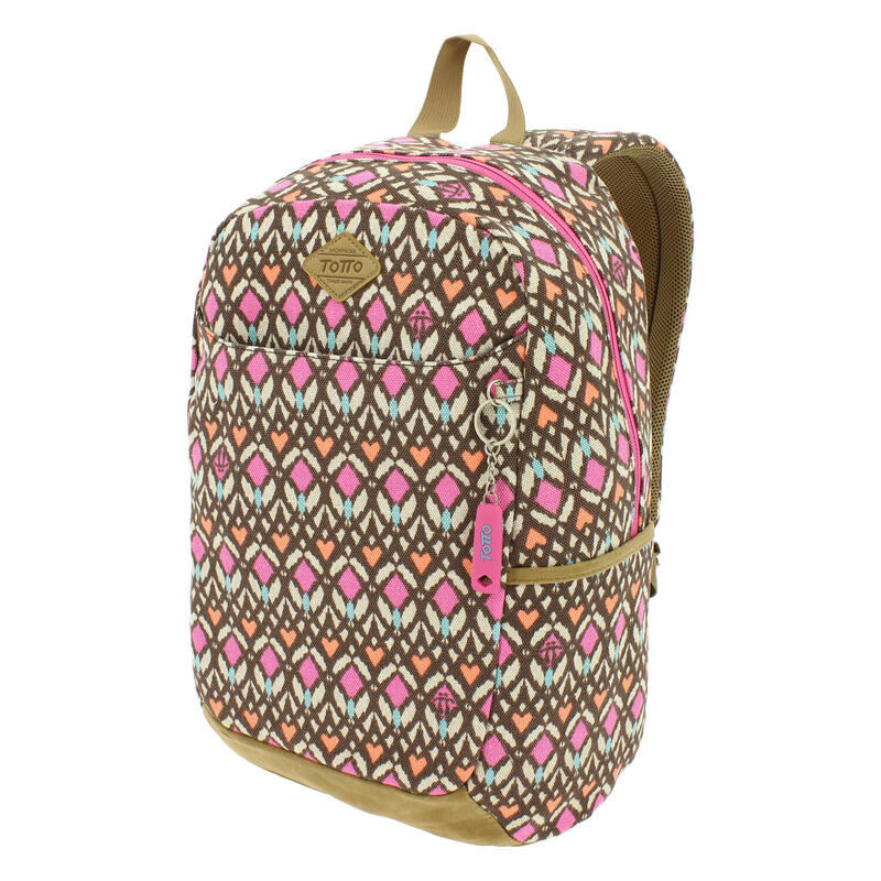 Mochila urbana Jaideny Totto Marrón 16.2 L