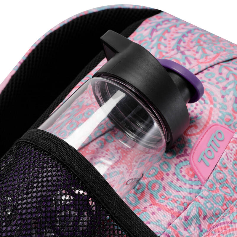 Mochila escolar adaptable a carro Acuareles Totto Rosa 20.34 L