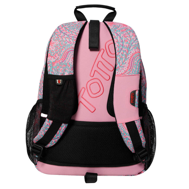 Mochila escolar adaptable a carro Acuareles Totto Rosa 20.34 L