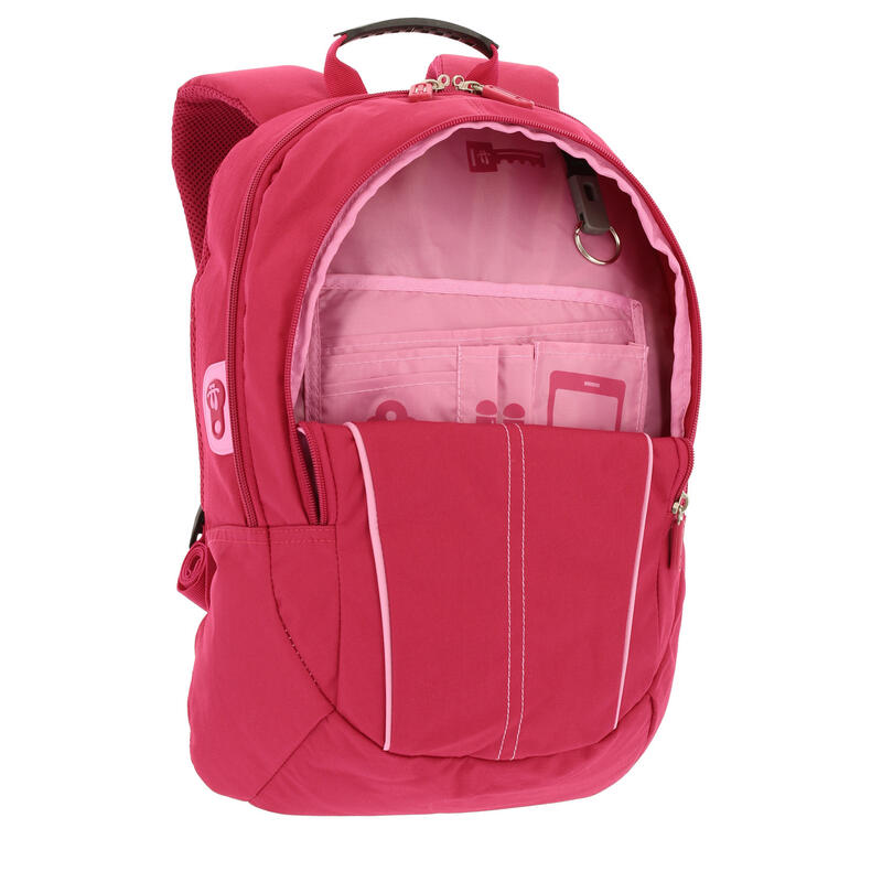 Mochila urbana bolsillo para portátil 13/14 pulgadas Harvard Totto Rosa 22.11 L