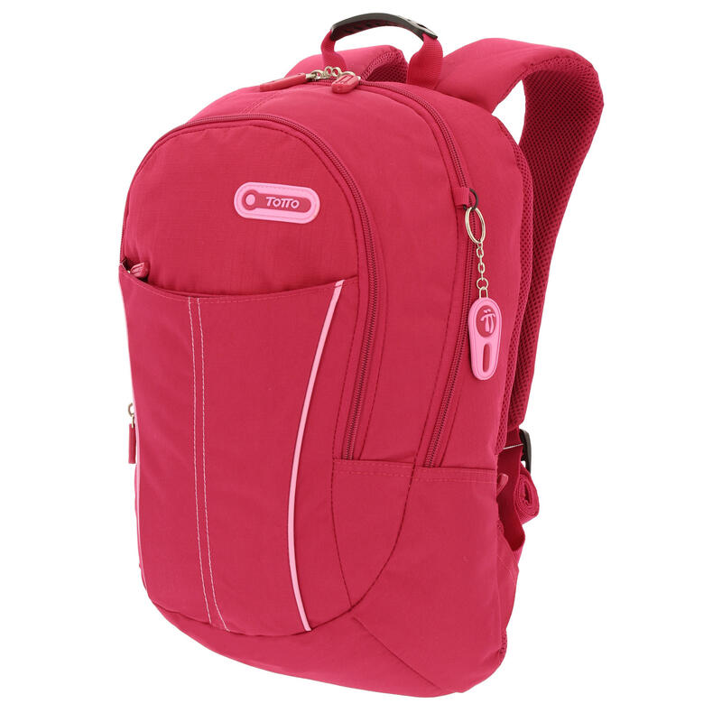 Mochila urbana bolsillo para portátil 13/14 pulgadas Harvard Totto Rosa 22.11 L