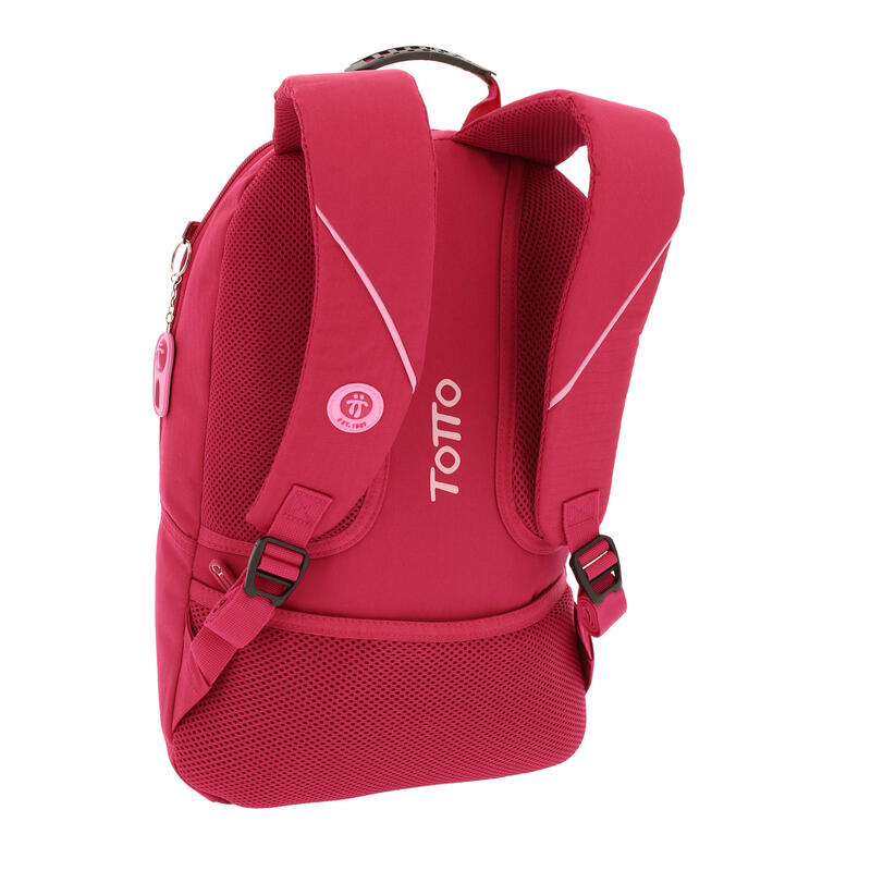 Mochila urbana bolsillo para portátil 13/14 pulgadas Harvard Totto Rosa 22.11 L
