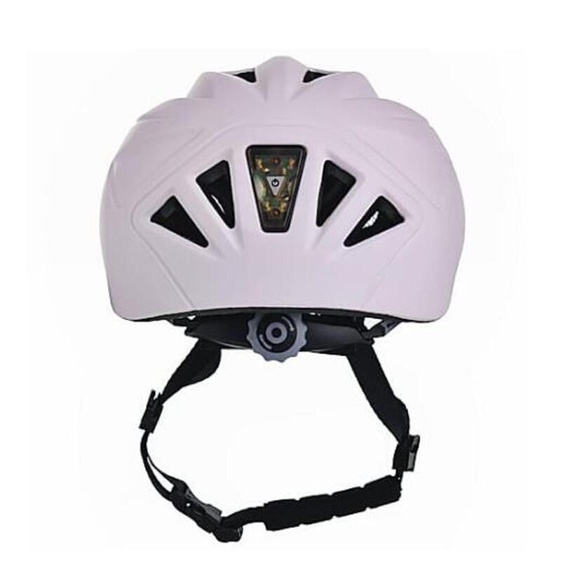 Casque de vélo pour enfant - Rose Claire - Casque avec éclairage