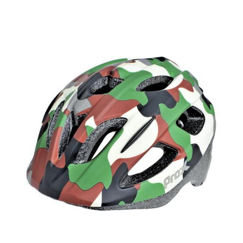 Kinderfietshelm - Green Camo Junior - Kinderhelm Jongens