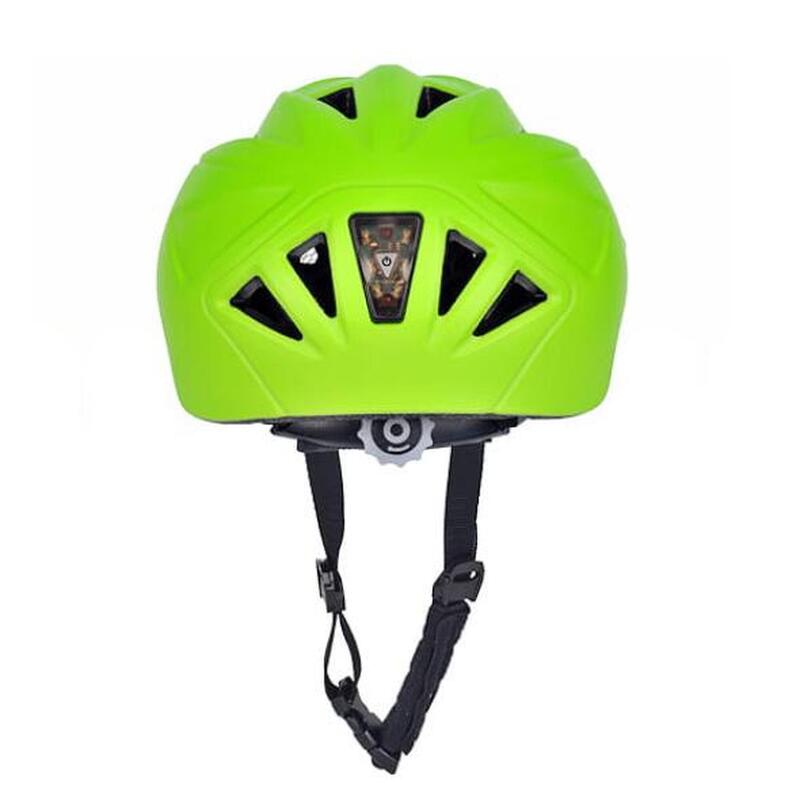 Kinderfietshelm Fluo Geel-Groen - Kinderhelm met verlichting