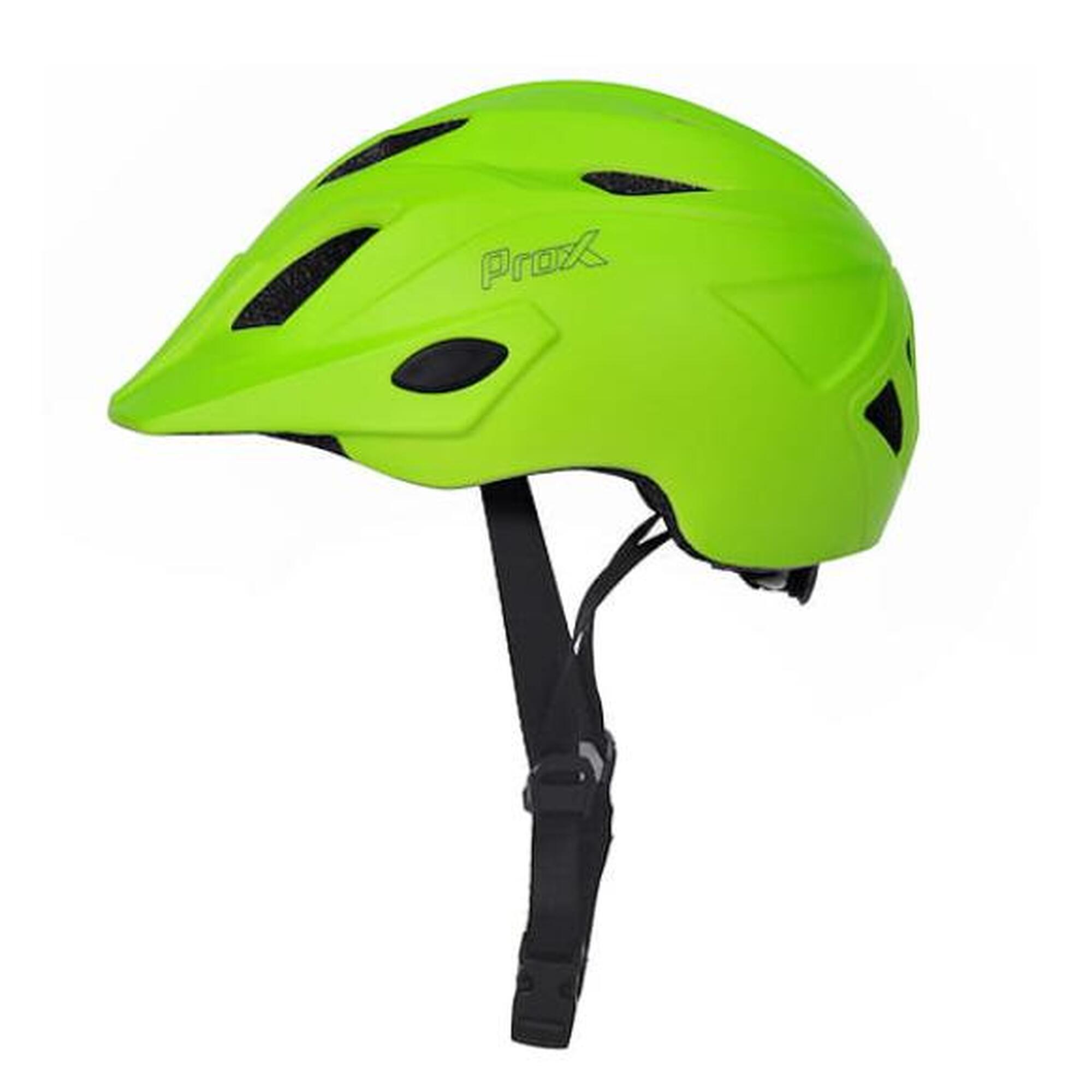Casque de velo pour enfants Fluo Jaune Vert Casque pour enfants avec lumieres PROX Decathlon