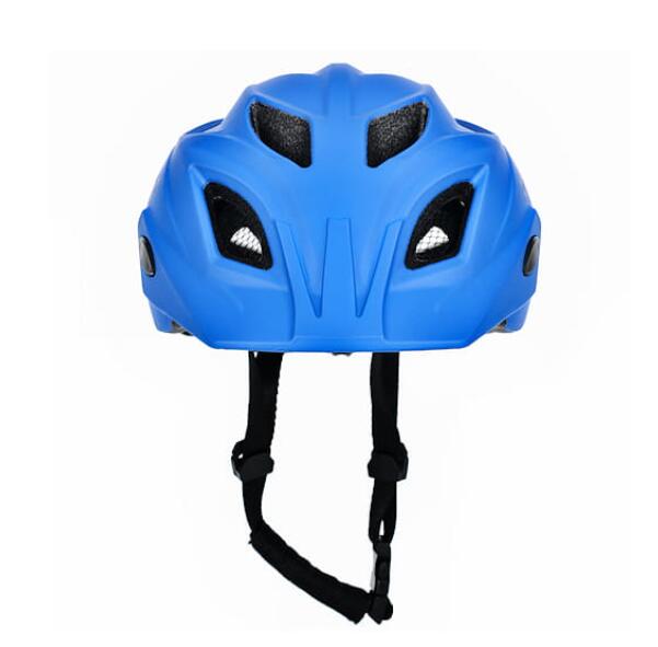 Kask rowerowy dla dzieci - Niebieski - Kask dziecięcy z oświetleniem 3/4
