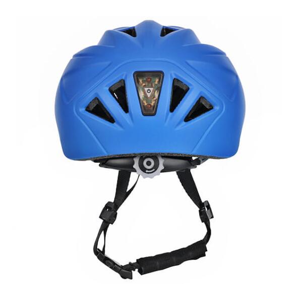 Kask rowerowy dla dzieci - Niebieski - Kask dziecięcy z oświetleniem 4/4