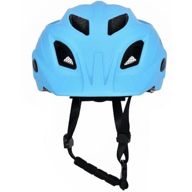 Kinderfietshelm Lichtblauw Jongens - helm met verlichting