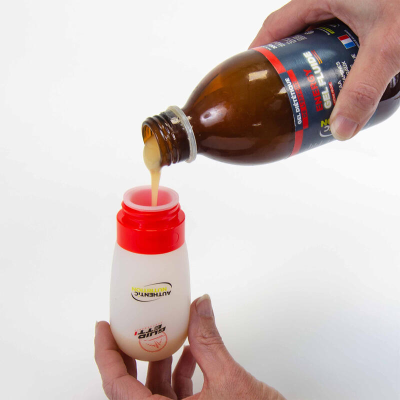 Gel énergétique Bouteille Pêche 300g AUTHENTIC NUTRITION Decathlon