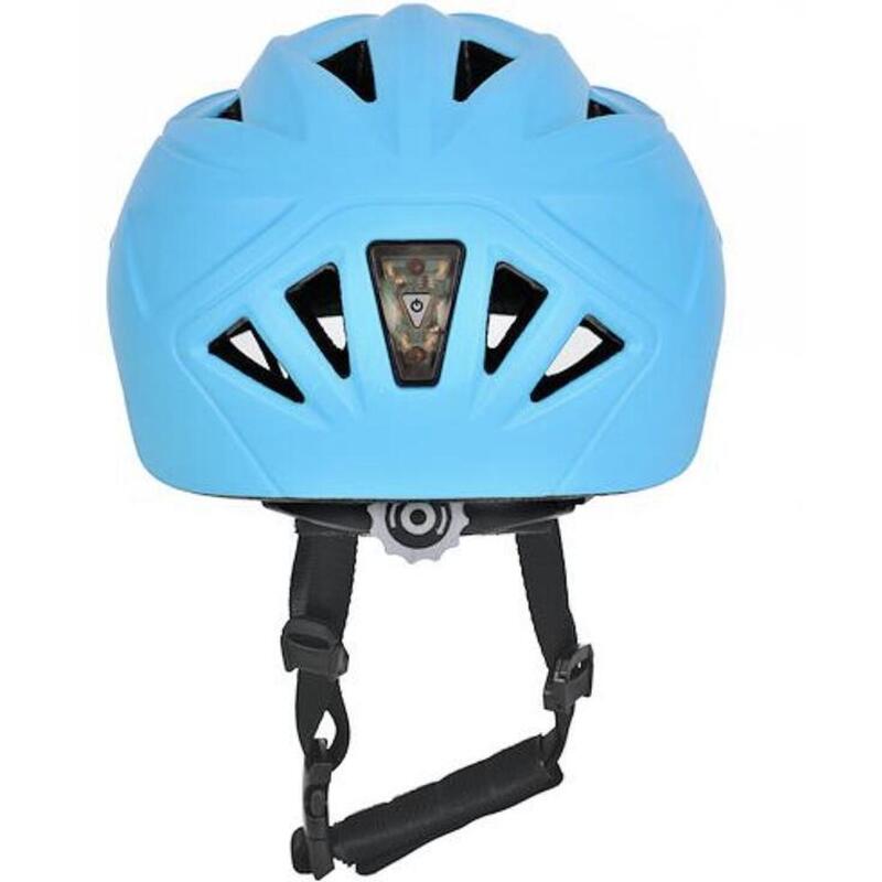 Casque de vélo pour enfants Bleu clair Garçons - casque avec lumières
