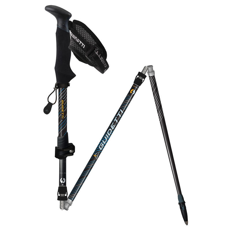Bâtons de Grande Randonnée Pliables FLASHLOCK EMERAUDE Aluminium 42135cm GUIDETTI Decathlon