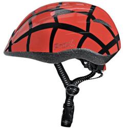 Casque de vélo pour enfant - Spider Rouge Noir - Casque enfant