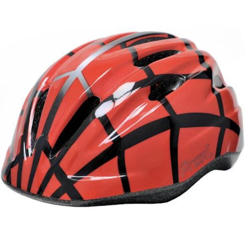 Casque de vélo pour enfant - Spider Rouge Noir - Casque enfant