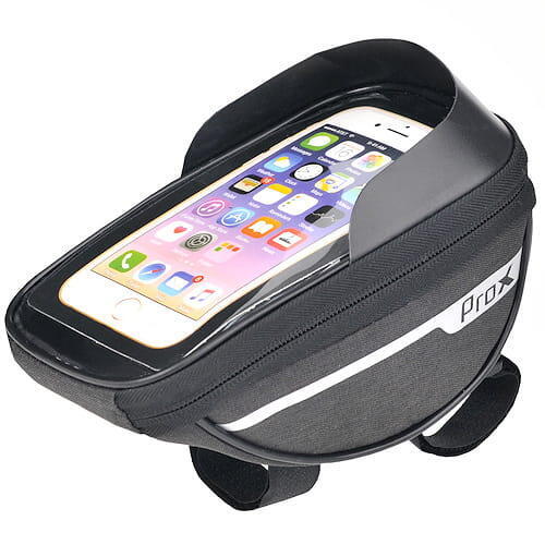 Sacoche guidon vélo 1 Litre Support téléphone 7 inch VTT/Vélo De Ville PROX Decathlon