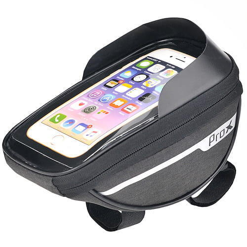 Sacoche guidon vélo 1 Litre - Support téléphone 7 inch VTT/Vélo De Ville