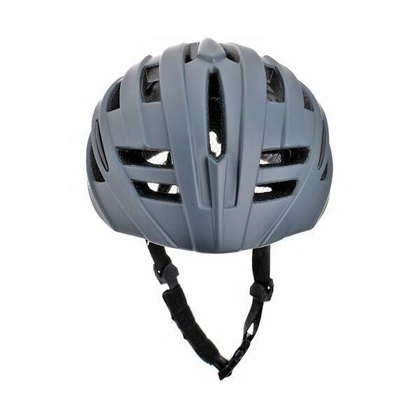 Casque de vélo Route/MTB - 52-58cm - Bleu mat-gris - Lumière rouge - Hommes/Fem