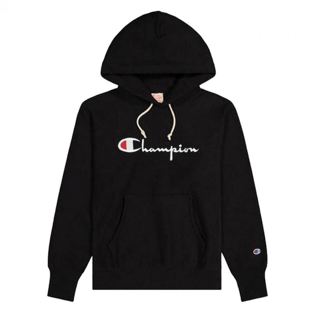 Champion - Reverse Weave Script Logo Hooded  Sweat-shirt Femme - Sweat-shirt - Noir - 38 S - Decathlon