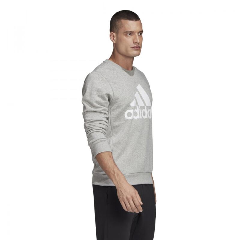 BENCH Sweat-shirt Homme Gris Zippé Logo Coton (EU 40