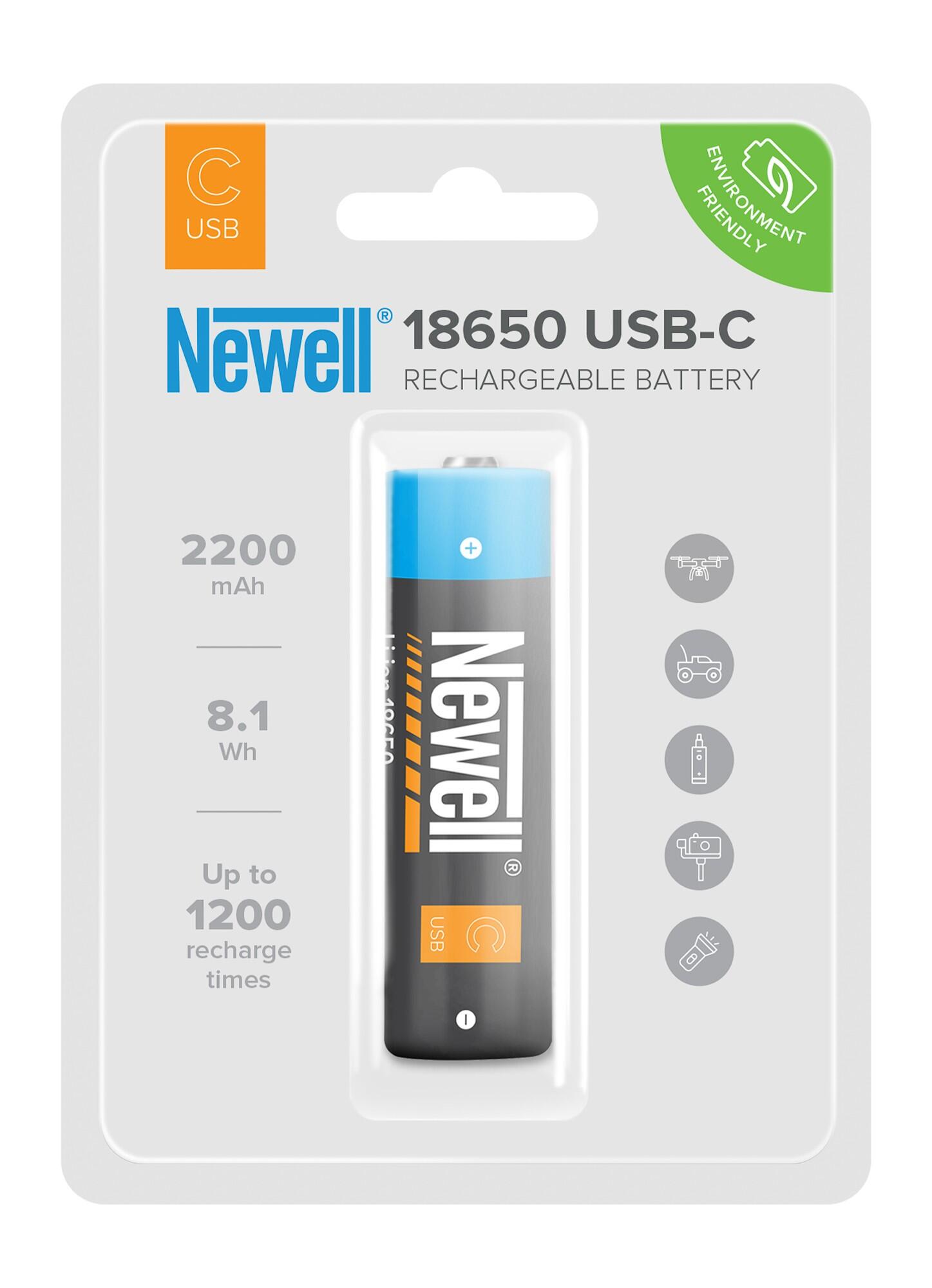 Akumulator Newell 18650 USB-C 2200 mAh 3/5
