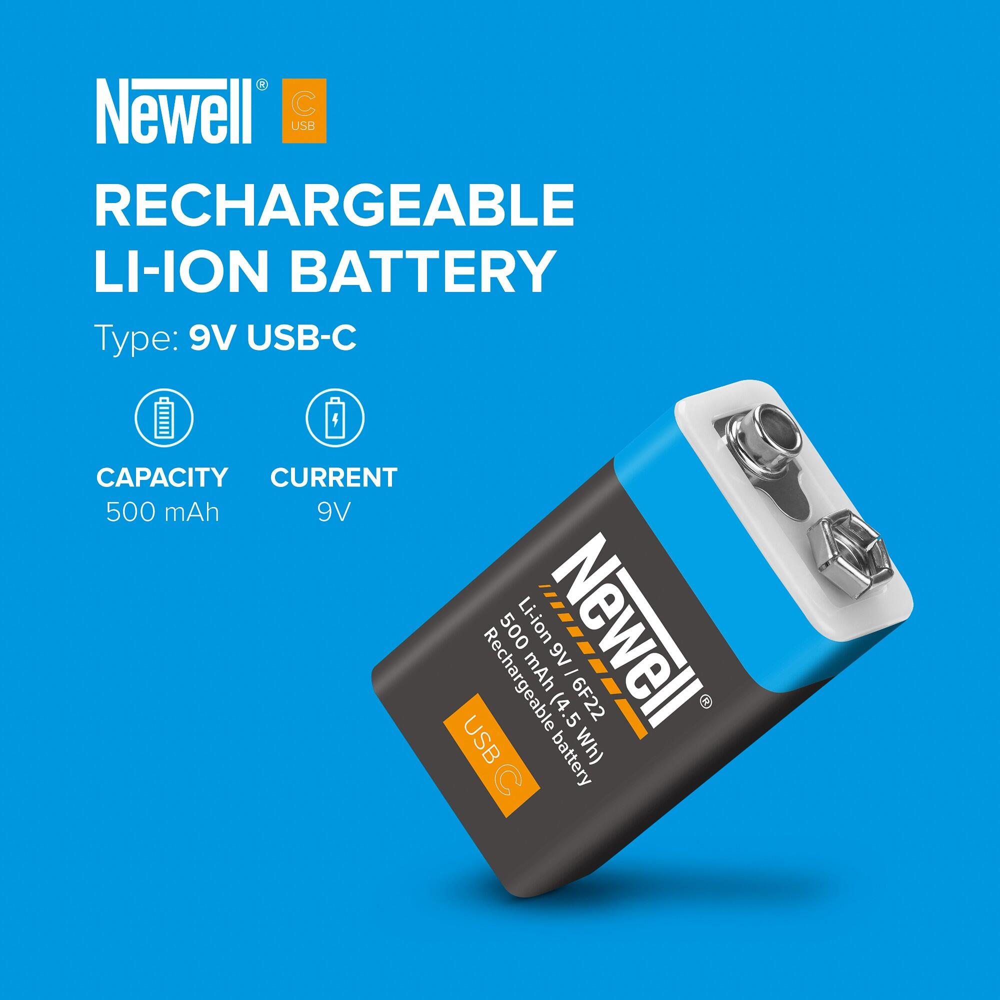 Akumulator Newell 9 V USB-C 500 mAh 4/5