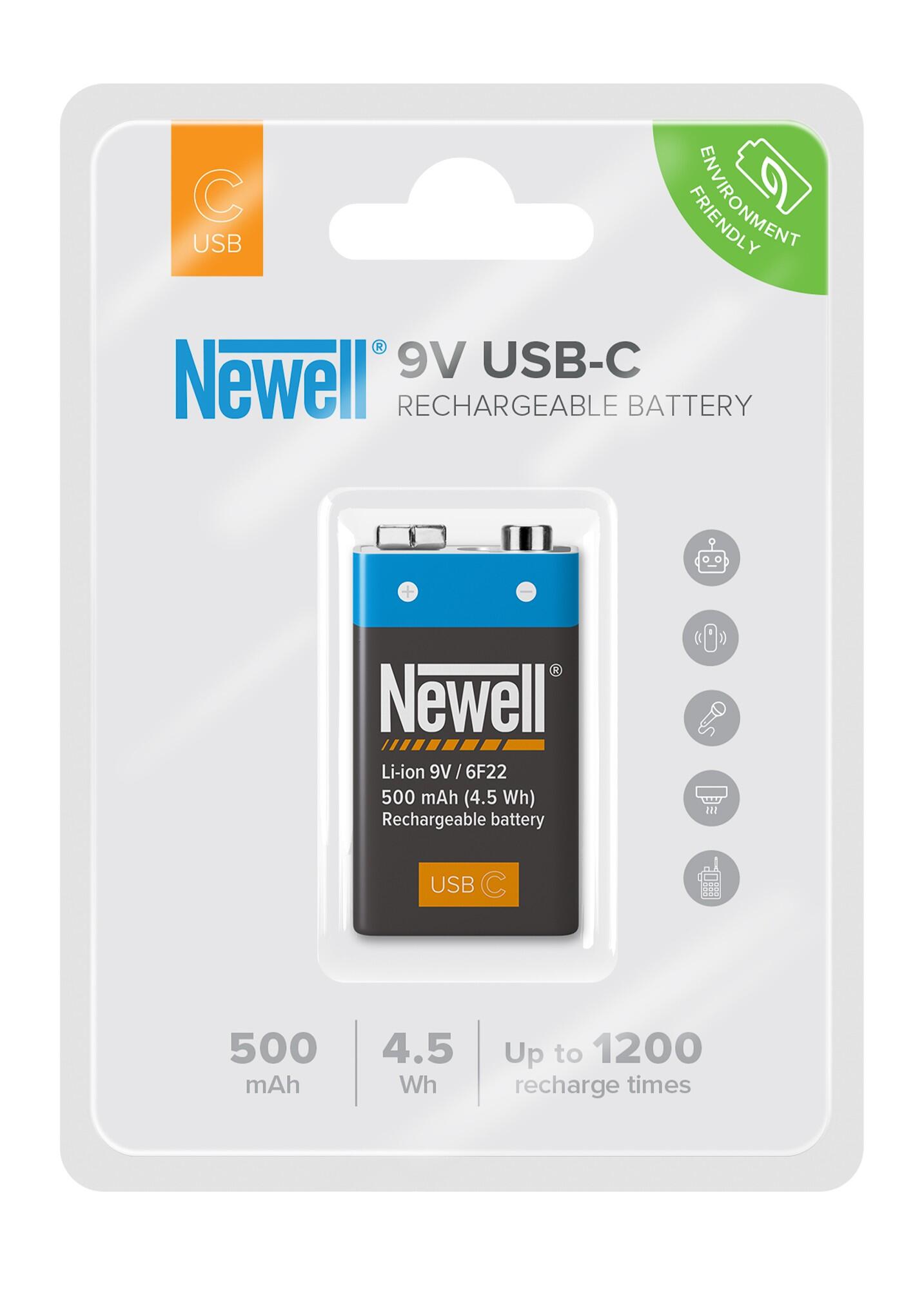 Akumulator Newell 9 V USB-C 500 mAh 3/5